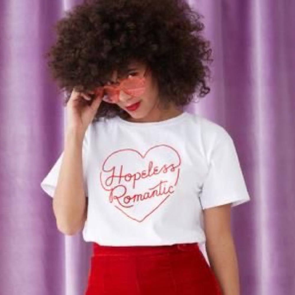 New Ban.do Hopeless Romantic Boxy Tee
